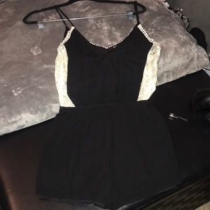 Black casual Romper
